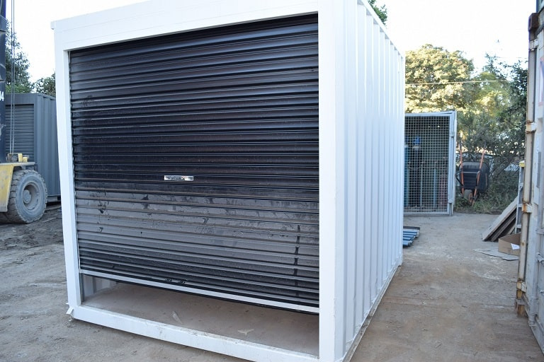 Converting a Shipping Container into a Sea Can Garage or Workshop - Roll  Shutter Door Installation 
